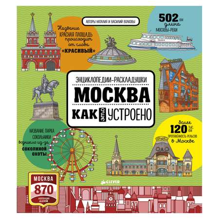 Книга Clever Москва Как это устроено Волкова Н