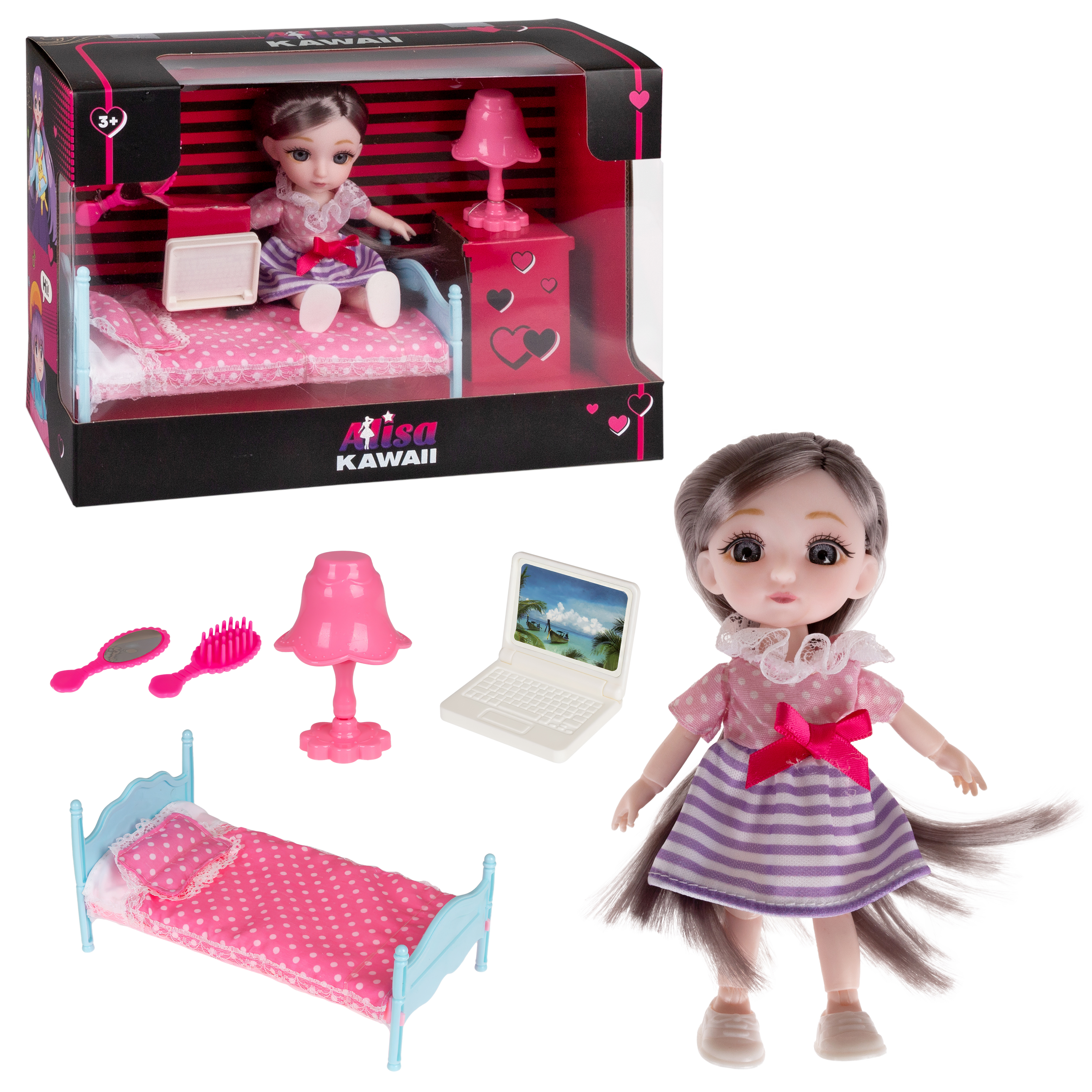 Кукла мини 1TOY Alisa Kawaii Т24363 - фото 7