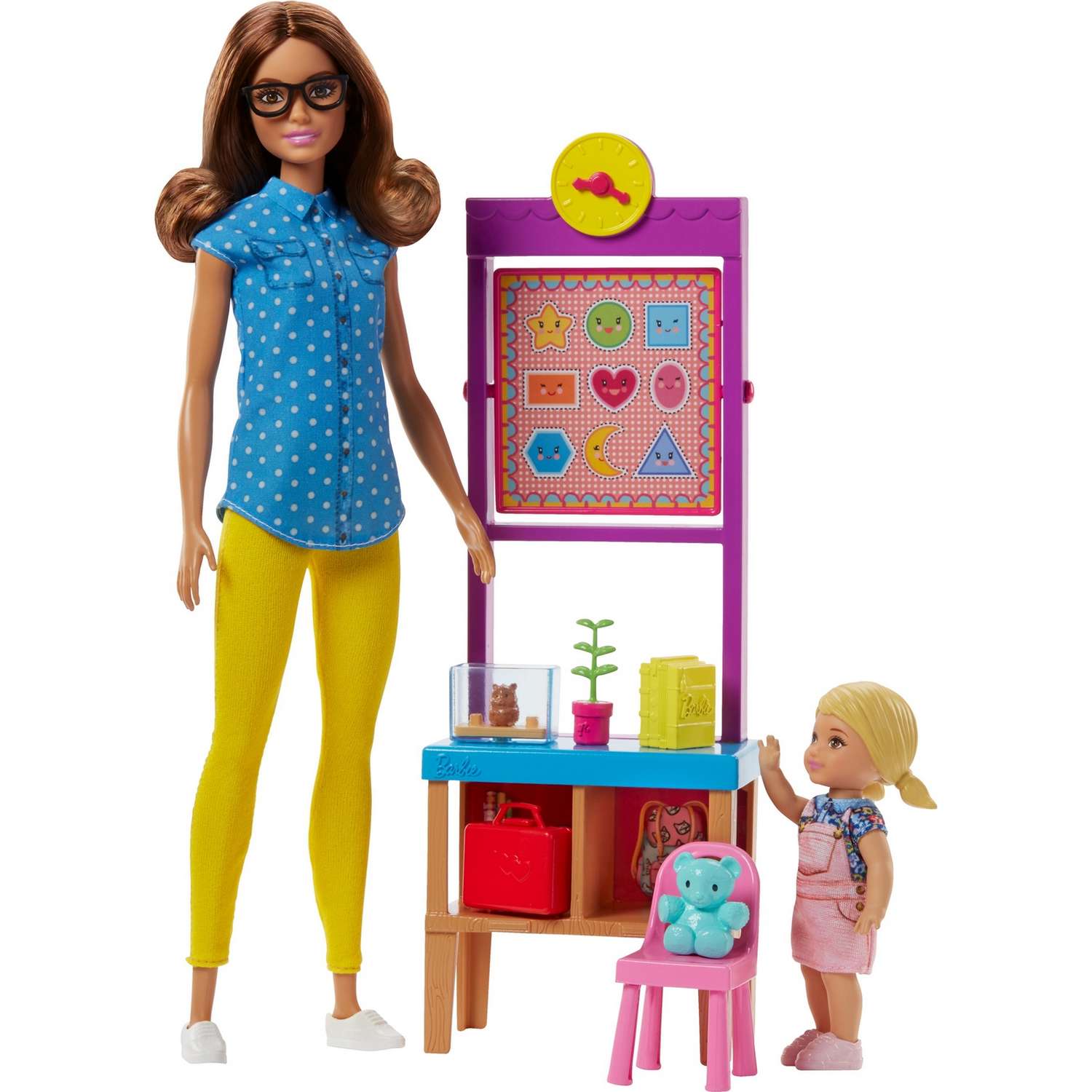 Набор игровой Barbie Кем быть Учитель Шатенка FJB30 DHB63 - фото 1