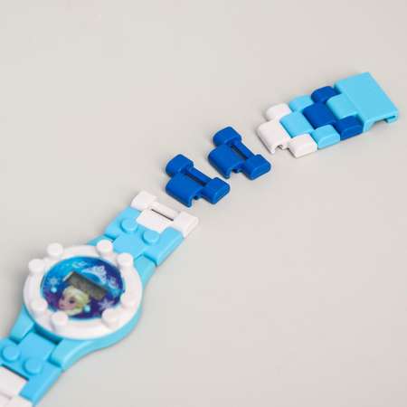 Часы наручные электронные Disney Холодное сердце с ремешком-конструктором