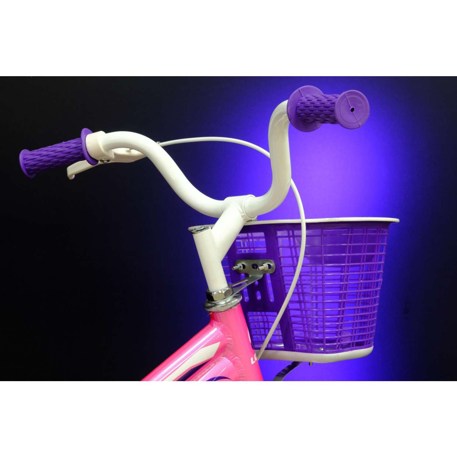 Велосипед детский Lorak junior 16 girl розовый/фиолетовый - фото 6