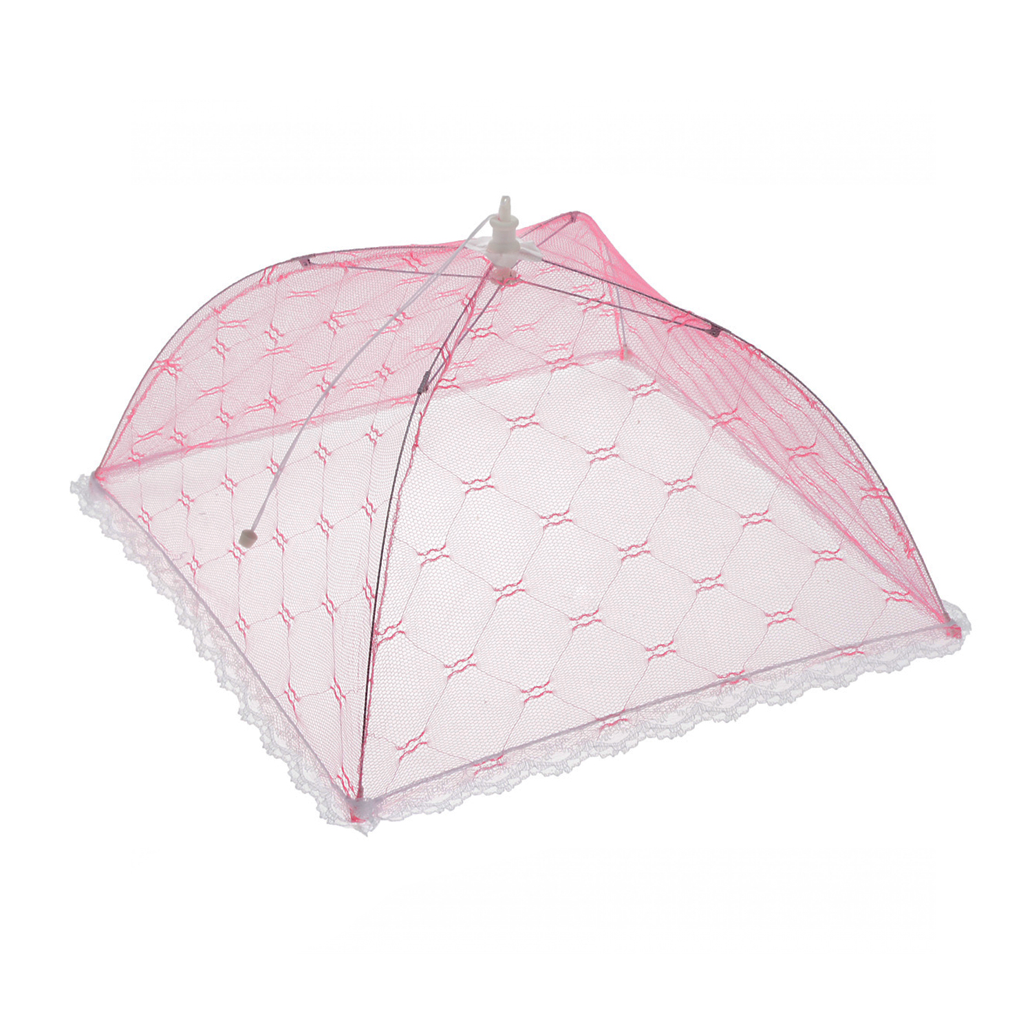 Зонтик-колпак Rabizy для защиты еды от насекомых розовый - фото 1