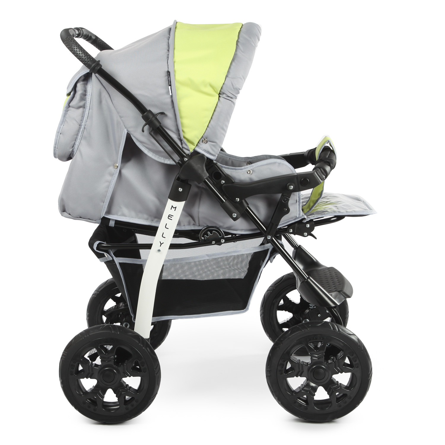 Коляска трансформер Babyton Melly Grey-Green - фото 4