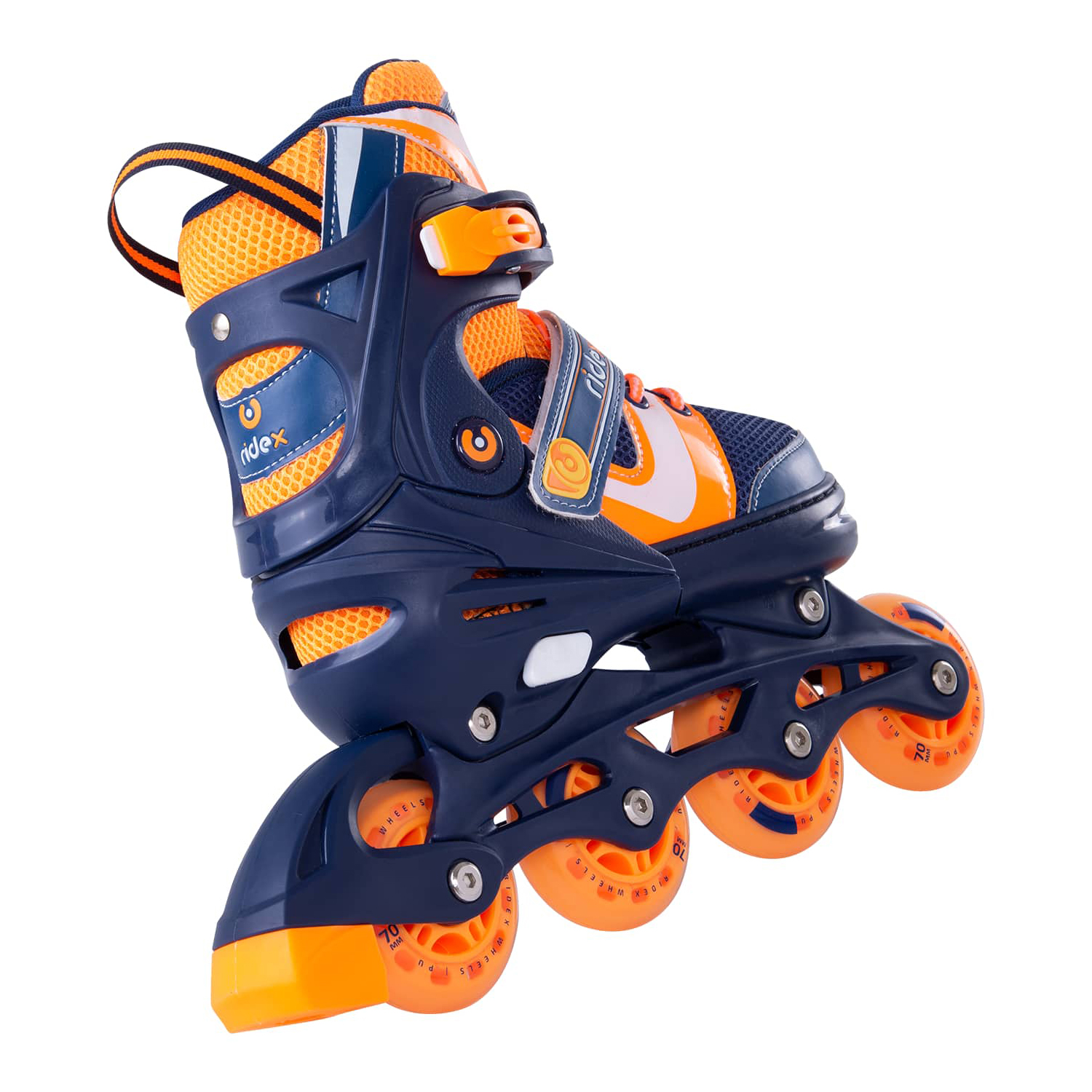 Ролики раздвижные RIDEX Inline skates Wing Orange plastic S - фото 5