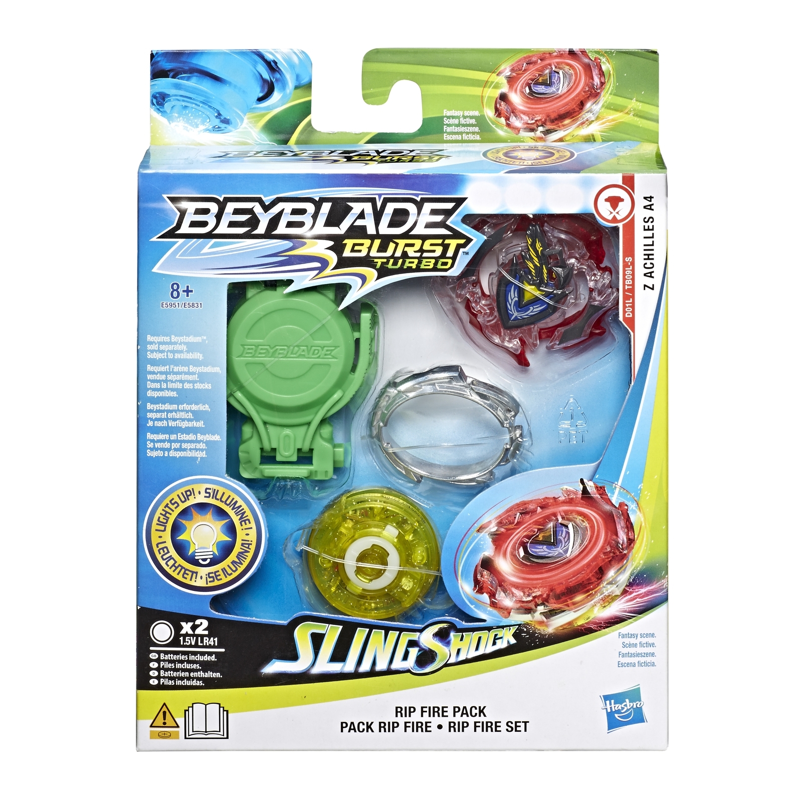 Игрушка BeyBlade Волчок с пусковым устройством Ахилес E5951EU4 купить по  цене 1399 ₽ в интернет-магазине Детский мир