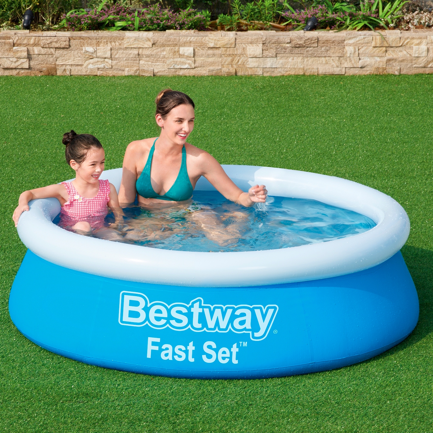 Бассейн с надувным бортом Bestway Голубой 183 х 51 см 940 л - фото 6
