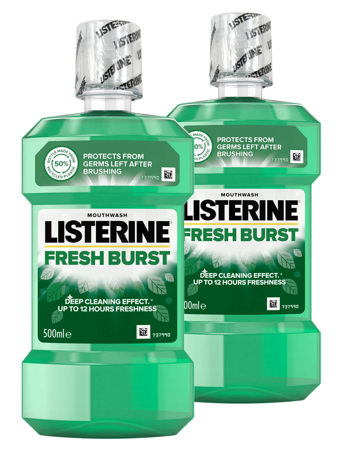 Ополаскиватели для рта LISTERINE Взрыв свежести 500 мл х 2 шт - фото 1