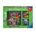 Пазл 3x49 Ravensburger Майнкрафт биомы