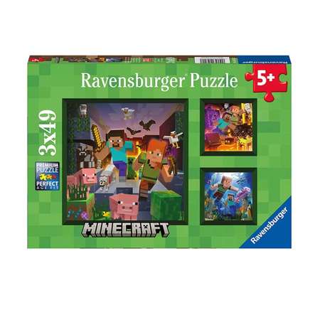 Пазл 3x49 Ravensburger Майнкрафт биомы