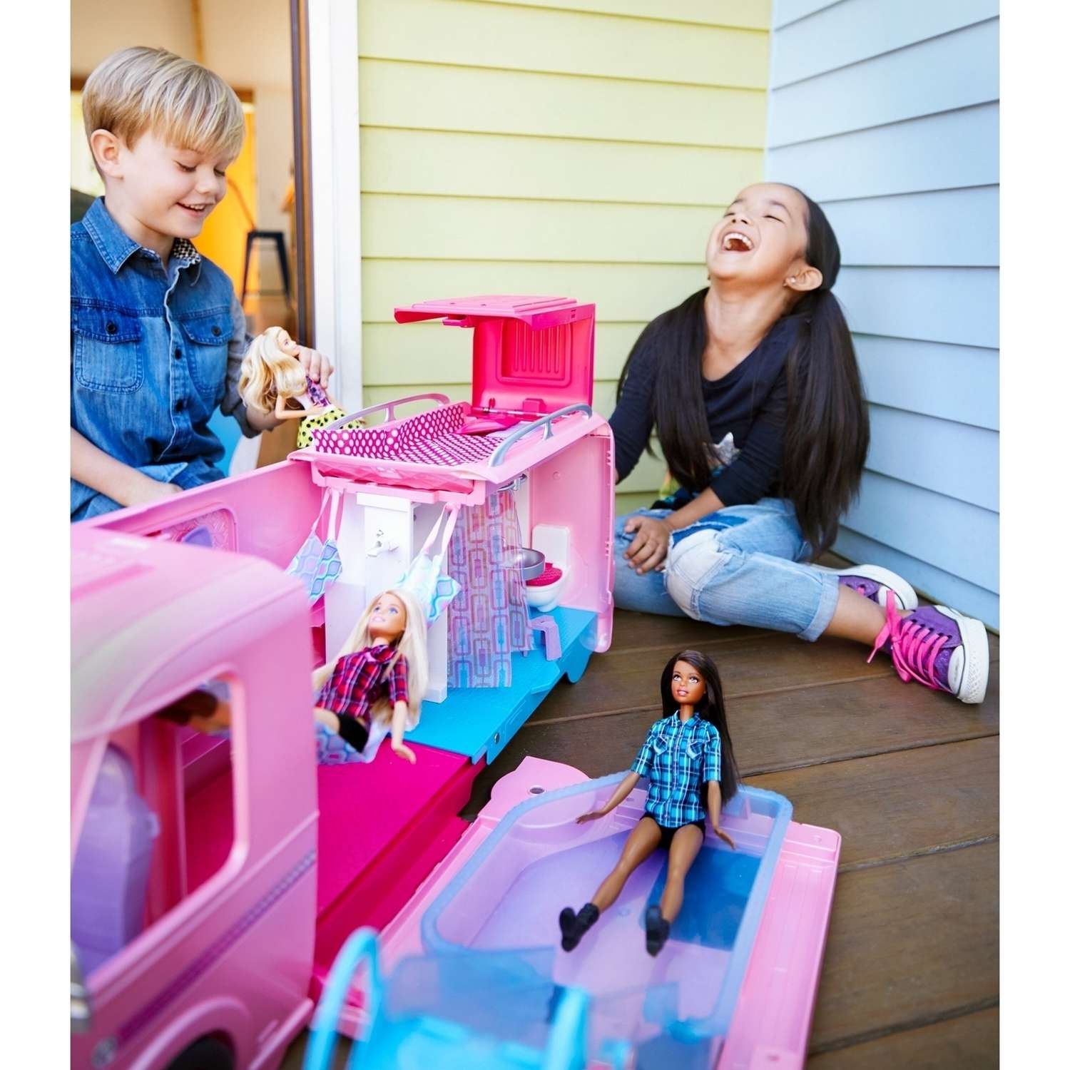 Фургон Barbie Волшебный раскладной FBR34 - фото 9