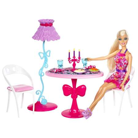 Аксессуар для кукол Barbie кукольный интерьер в ассортименте