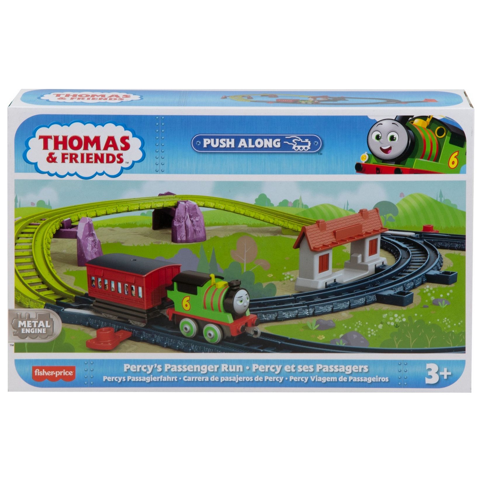 Набор игровой Thomas & Friends Трассы Железная дорога Перси и доставка  пассажиров HGY84 купить по цене 2080 ₽ в интернет-магазине Детский мир