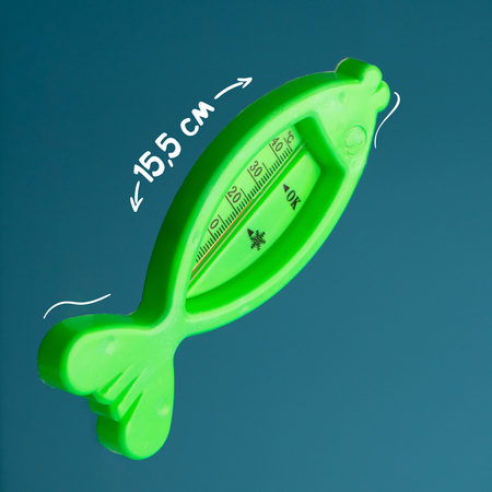Термометр для ванной Крошка Я Рыбка цвет зеленый