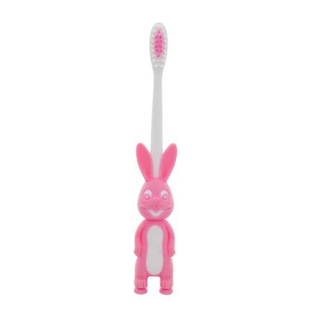 Зубные щетки детские Hi Dent Bunny мягкая с колпачком 7-10лет розовая 2шт
