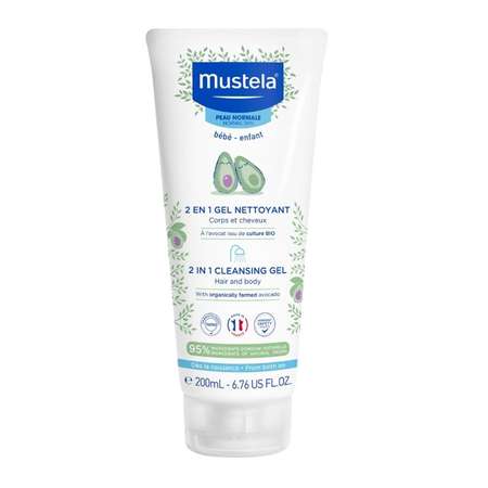 Гель для купания Mustela Bebe 2в1 200мл