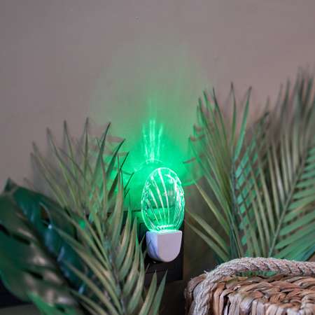 Светодиодный ночник REXANT Ноткактус с зеленым свечением