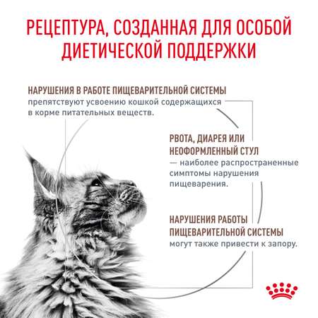 Сухой корм для кошек ROYAL CANIN 0.35 кг (при чувствительном пищеварении, лечебный)