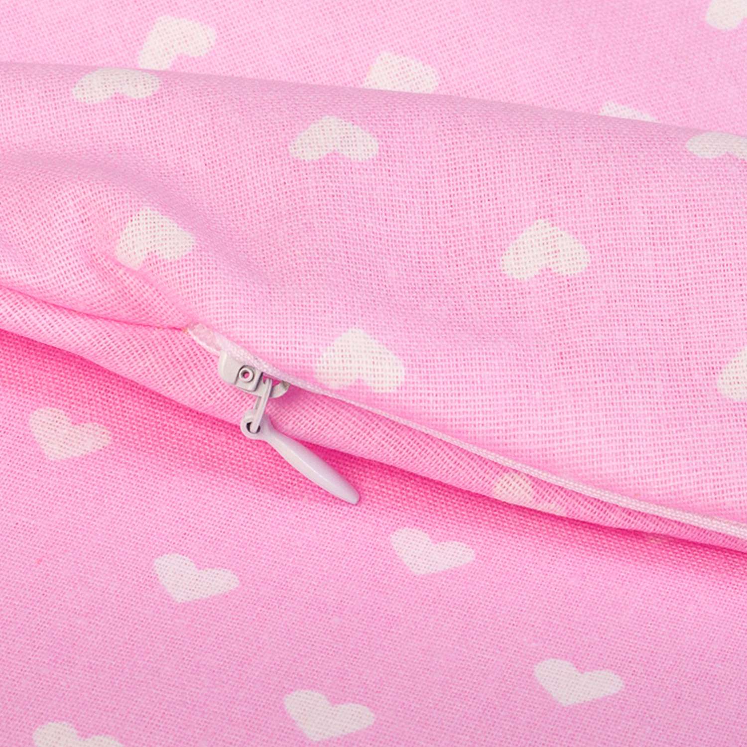 Подушка для беременных Amarobaby Бумеранг Любовь Розовый - фото 5