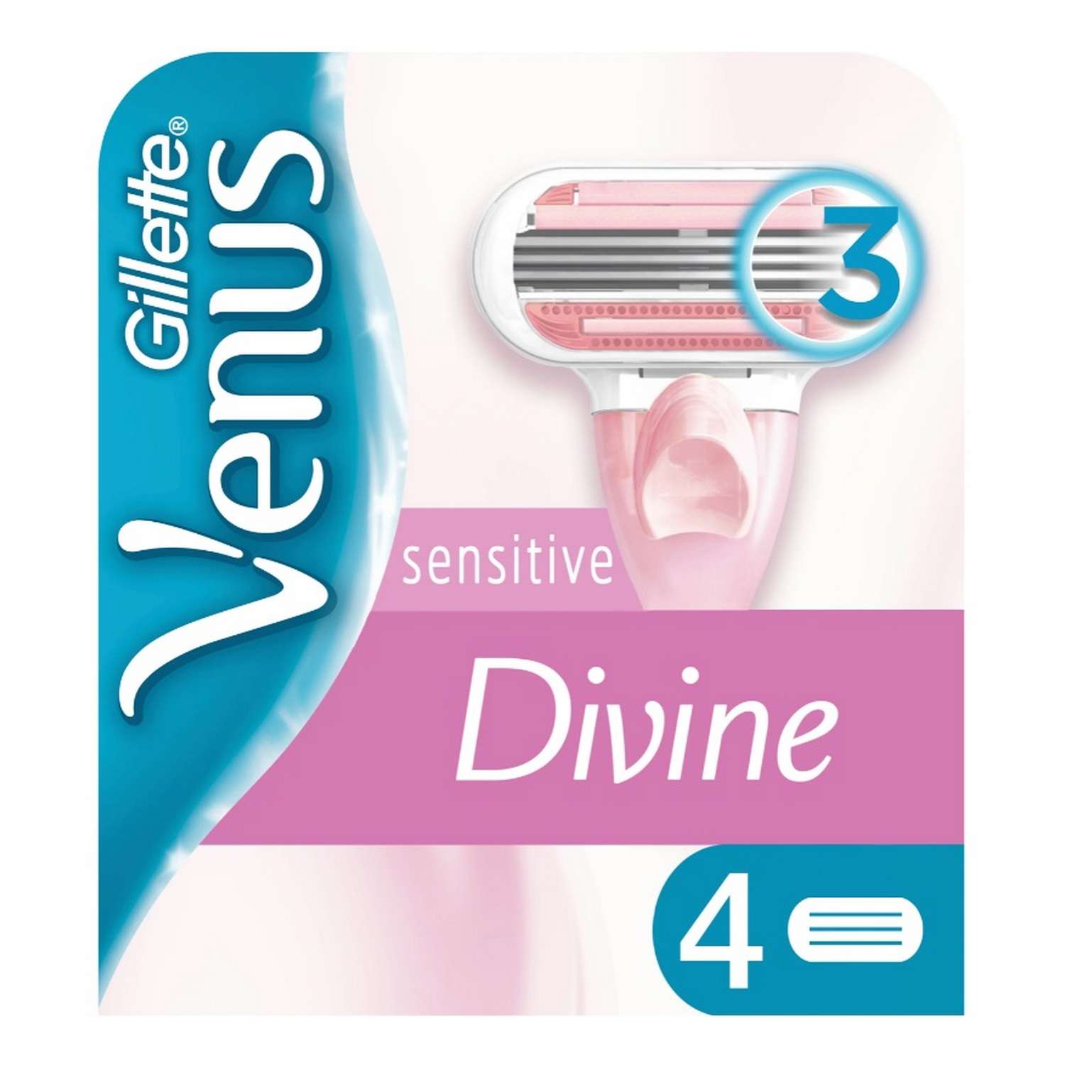 Кассеты сменные GILLETTE Venus Divine для бритья 4 шт - фото 1