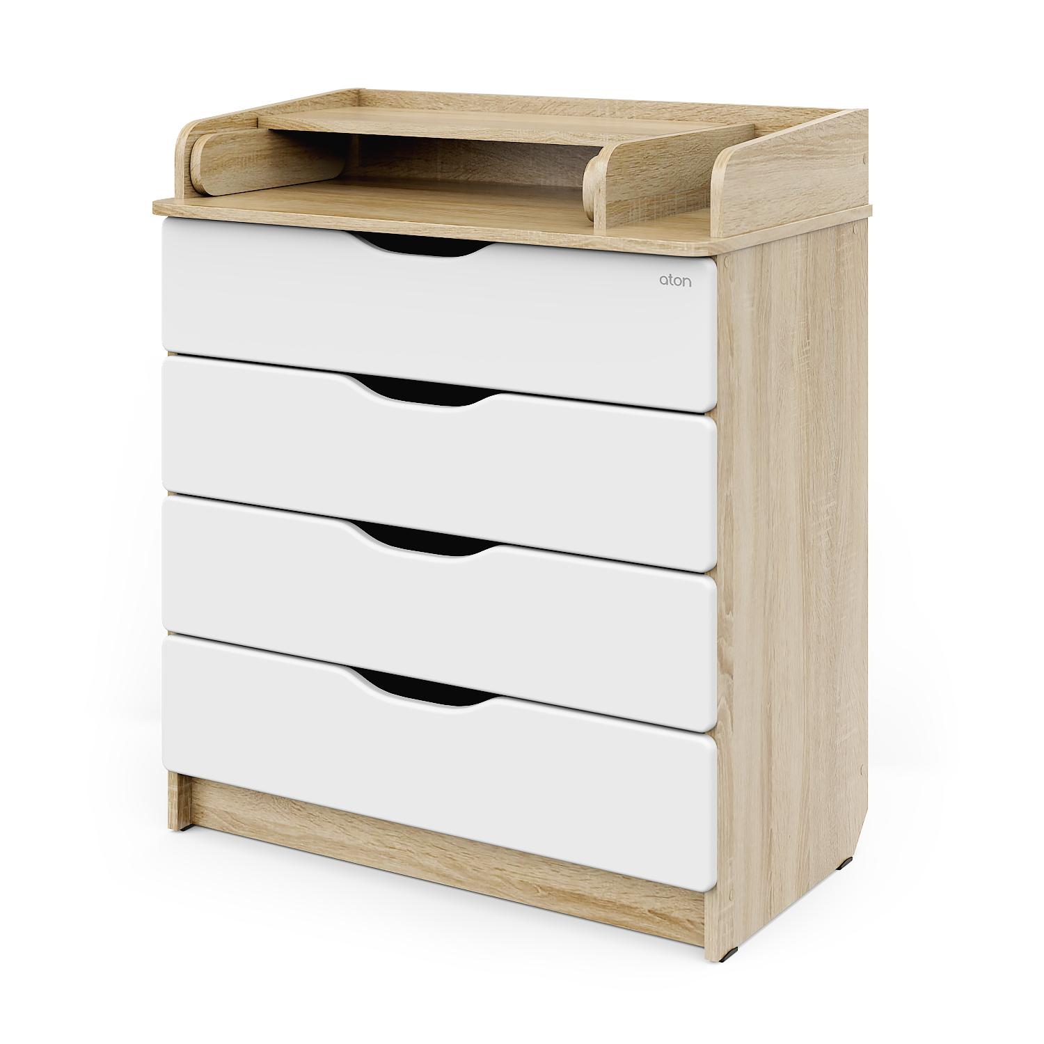 Пеленальный комод aton baby furniture Комод Сириус-2 Wood 804 дуб сонома - фото 4