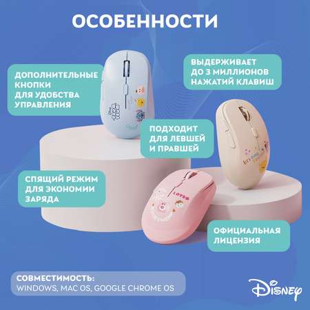 Мышь беспроводная Disney Винни-Пух и коврик QS-MS01