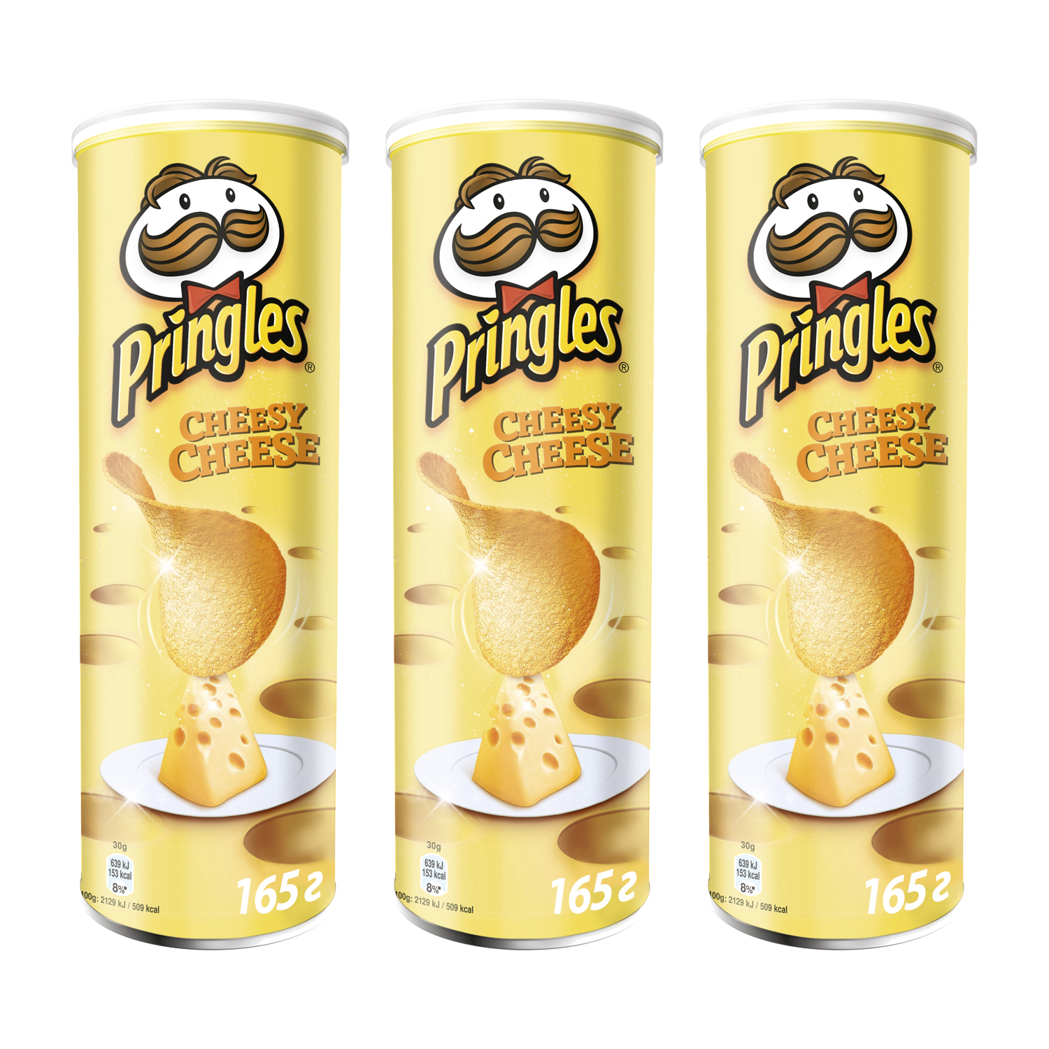 Картофельные чипсы Pringles Набор из 3 штук по 165 г Сыр купить по цене 545  ₽ в интернет-магазине Детский мир