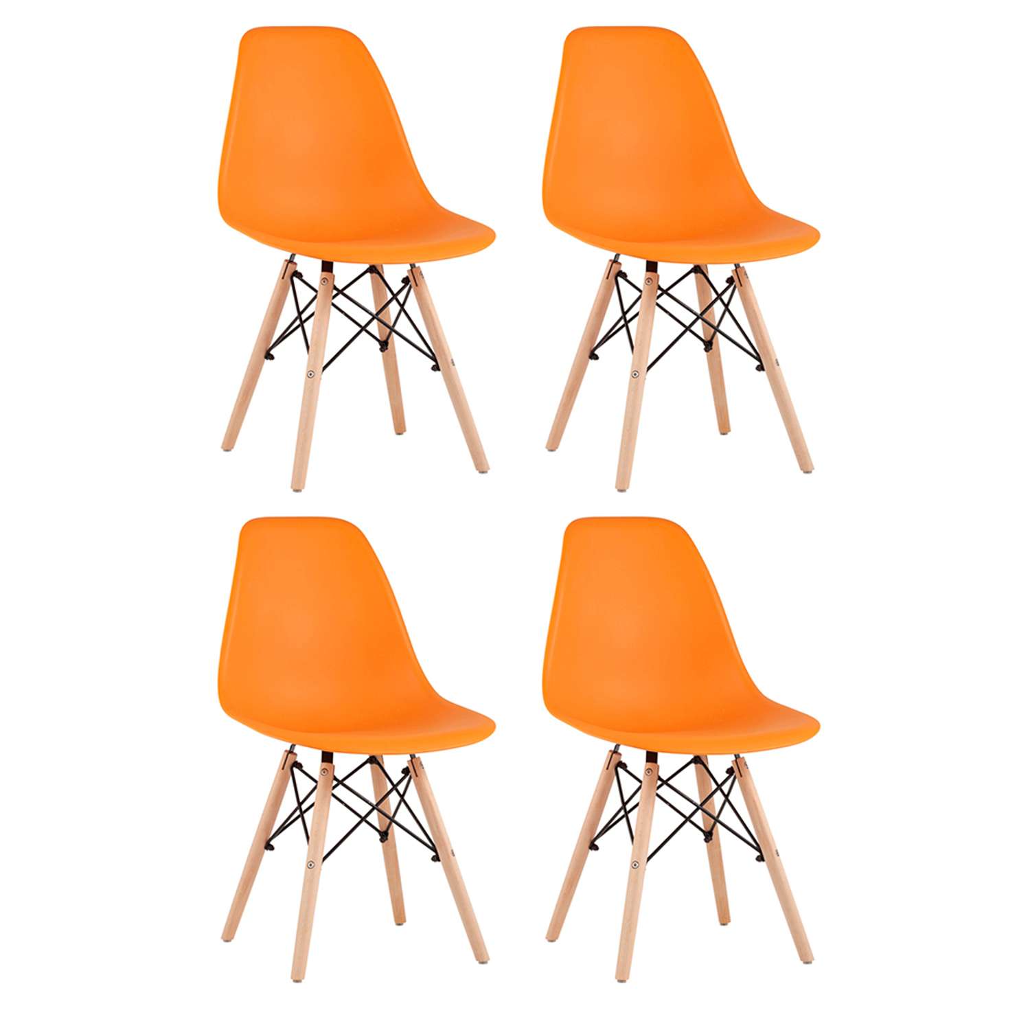 Комплект стульев Stool Group DSW Style оранжевый - фото 2