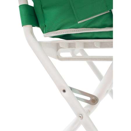 Детский стульчик InHome для кормления с чехлом из ткани белый/зеленый