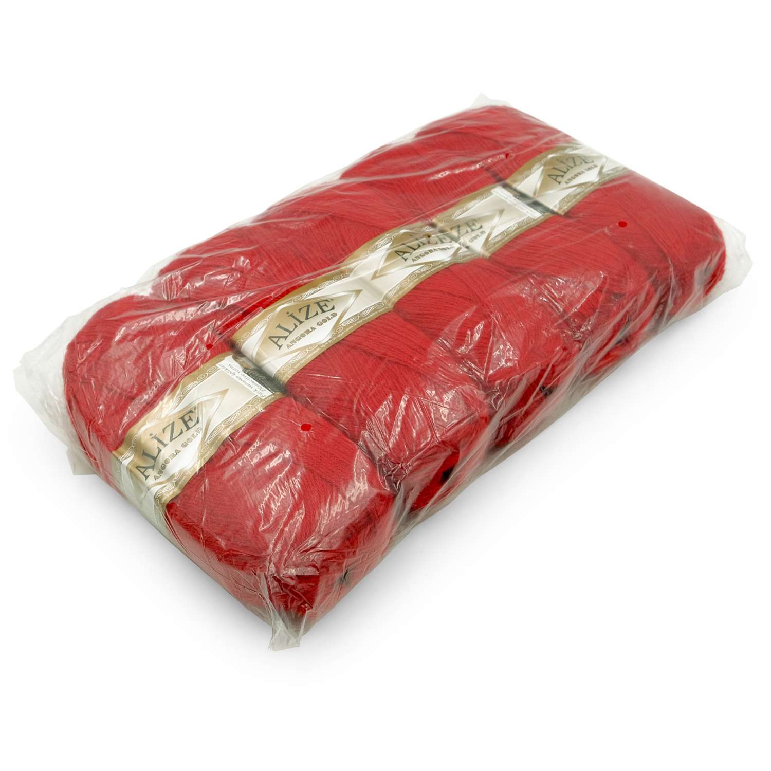 Пряжа Alize мягкая теплая для шарфов кардиганов Angora Gold 100 гр 550 м 5 мотков 106 красный - фото 8