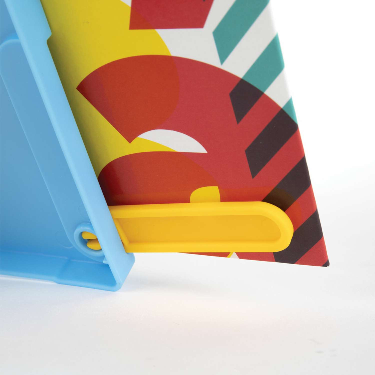 Подставка для книг Юнландия для учебников и журналов настольная с зажимами регулируемый наклон пластик голубой - фото 20