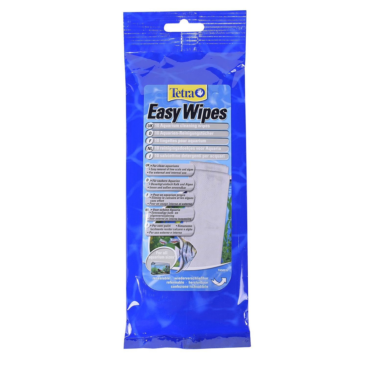 Салфетки для аквариумов Tetra EasyWipes 10шт - фото 1