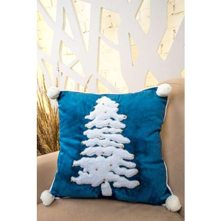 Чехол для подушки Arya Home Collection 45x45 Tree Синий