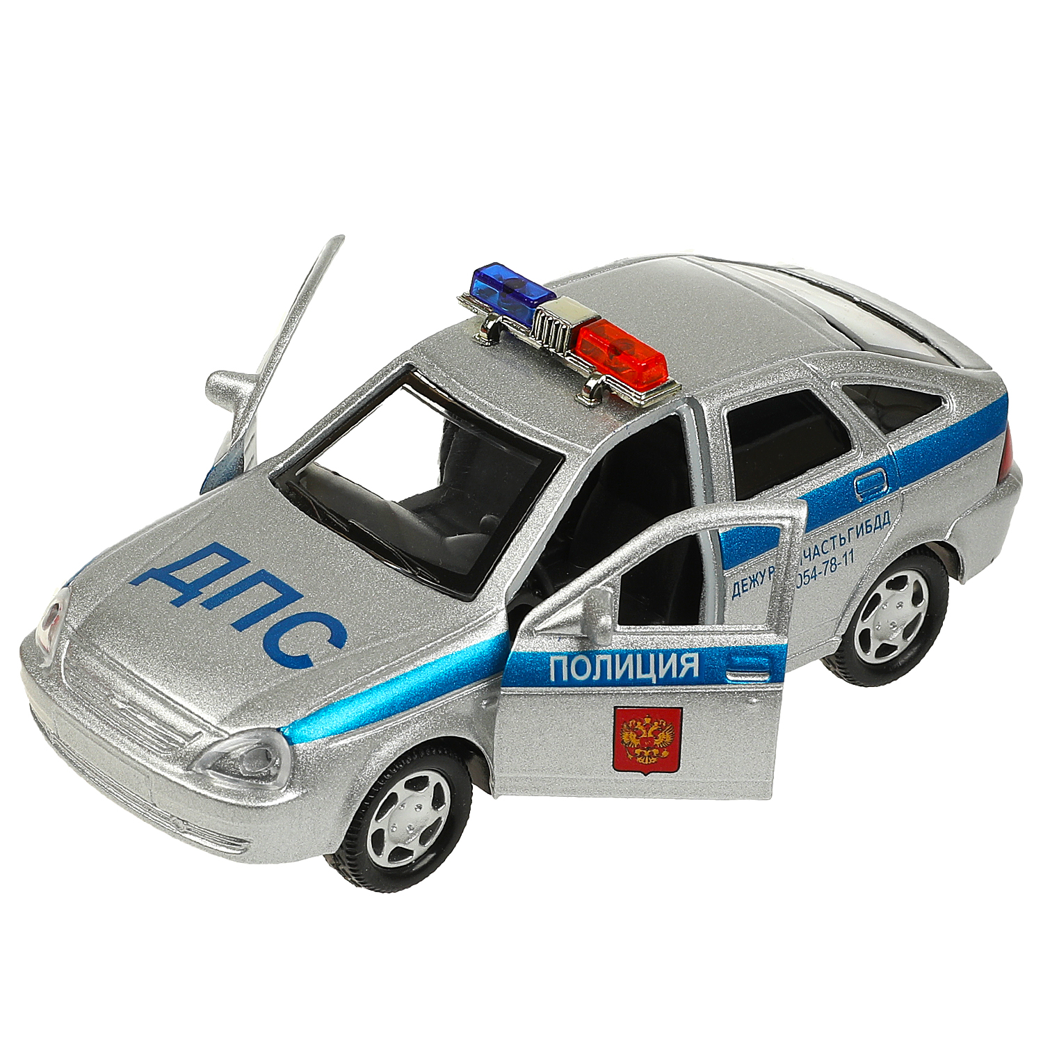 Машина Технопарк Lada priora Полиция 369123 369123 - фото 5