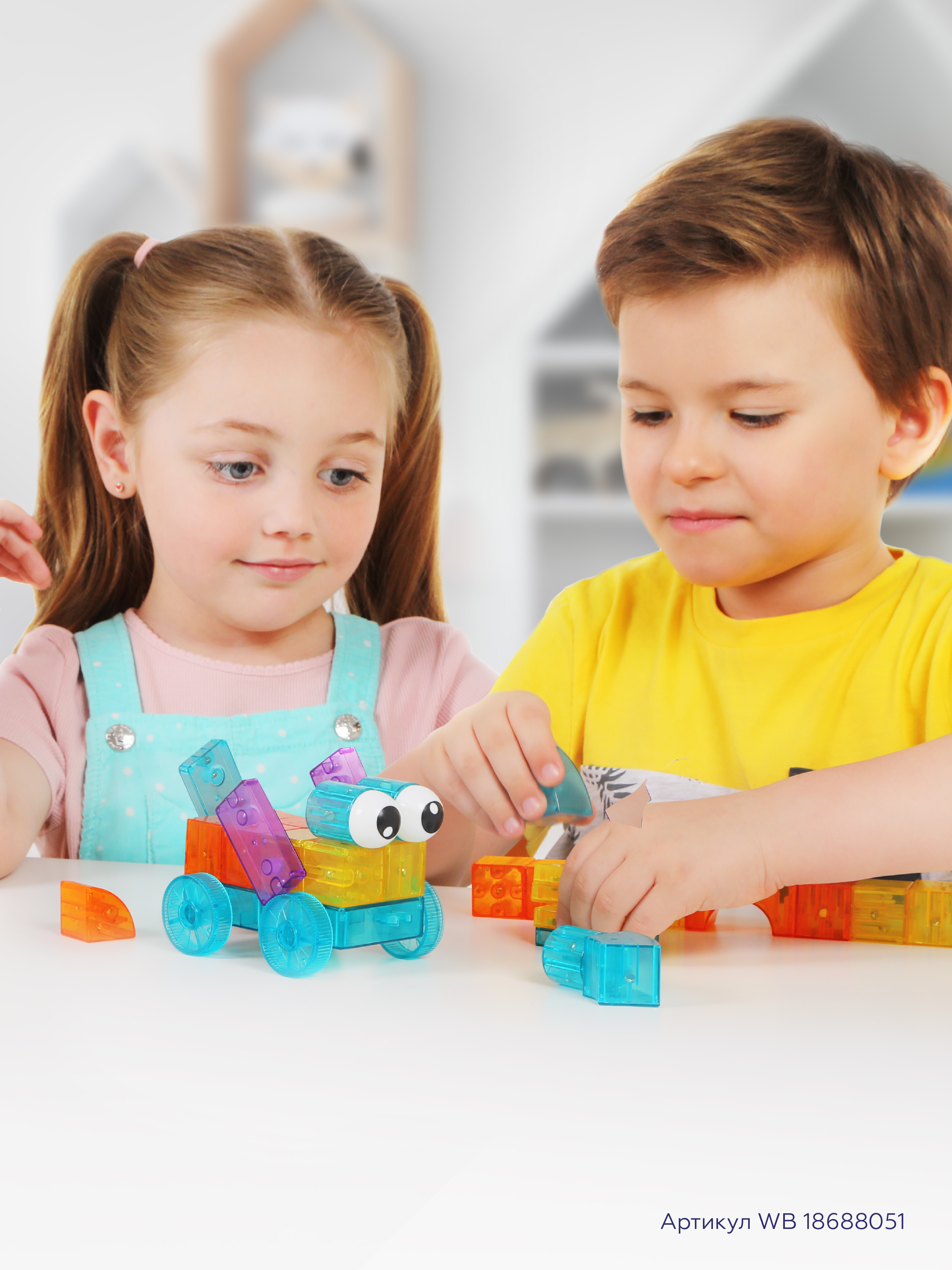 Магнитный конструктор детский ON TIME для малышей Веселые кубики 30 деталей - фото 7