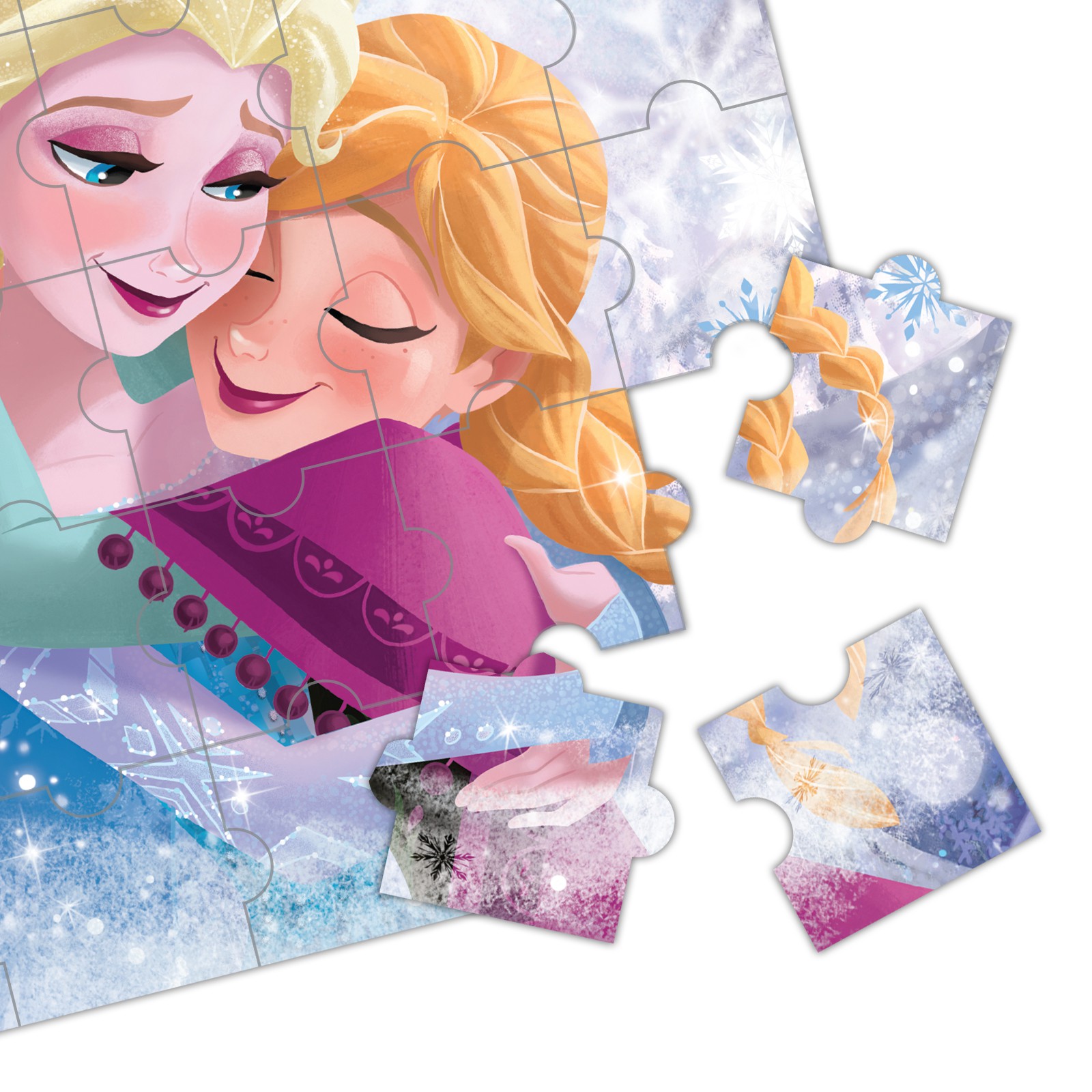 Подарочный набор Disney Магнитная книга с заданиями + пазлы + настольная игра «Зимнее волшебство» Холодное сердце - фото 5