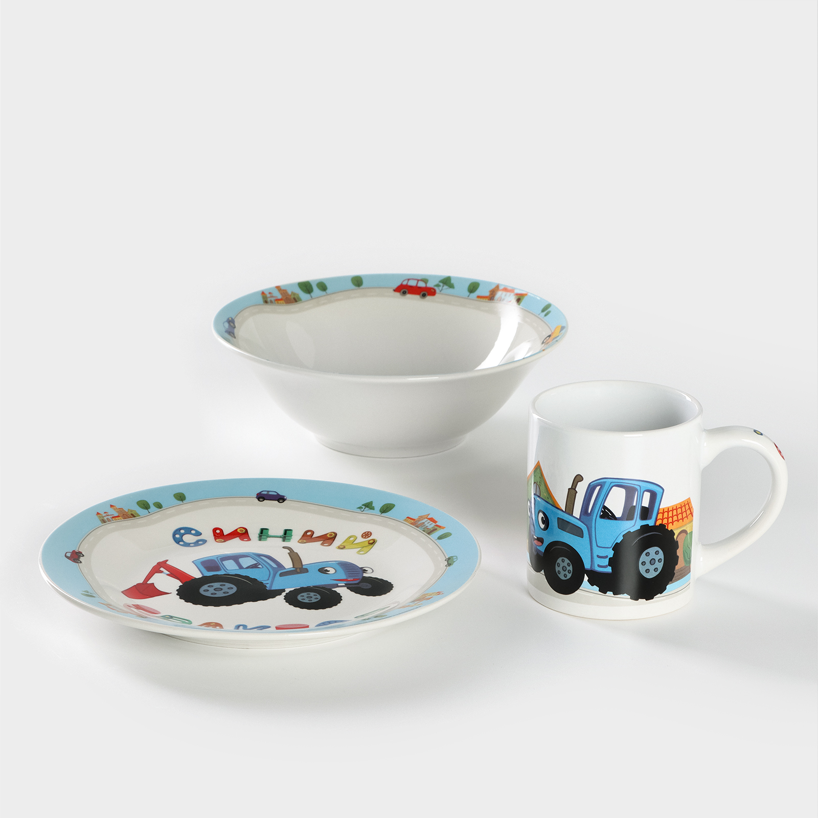 Набор Синий трактор детской посуды из керамики «Синий трактор» - фото 2