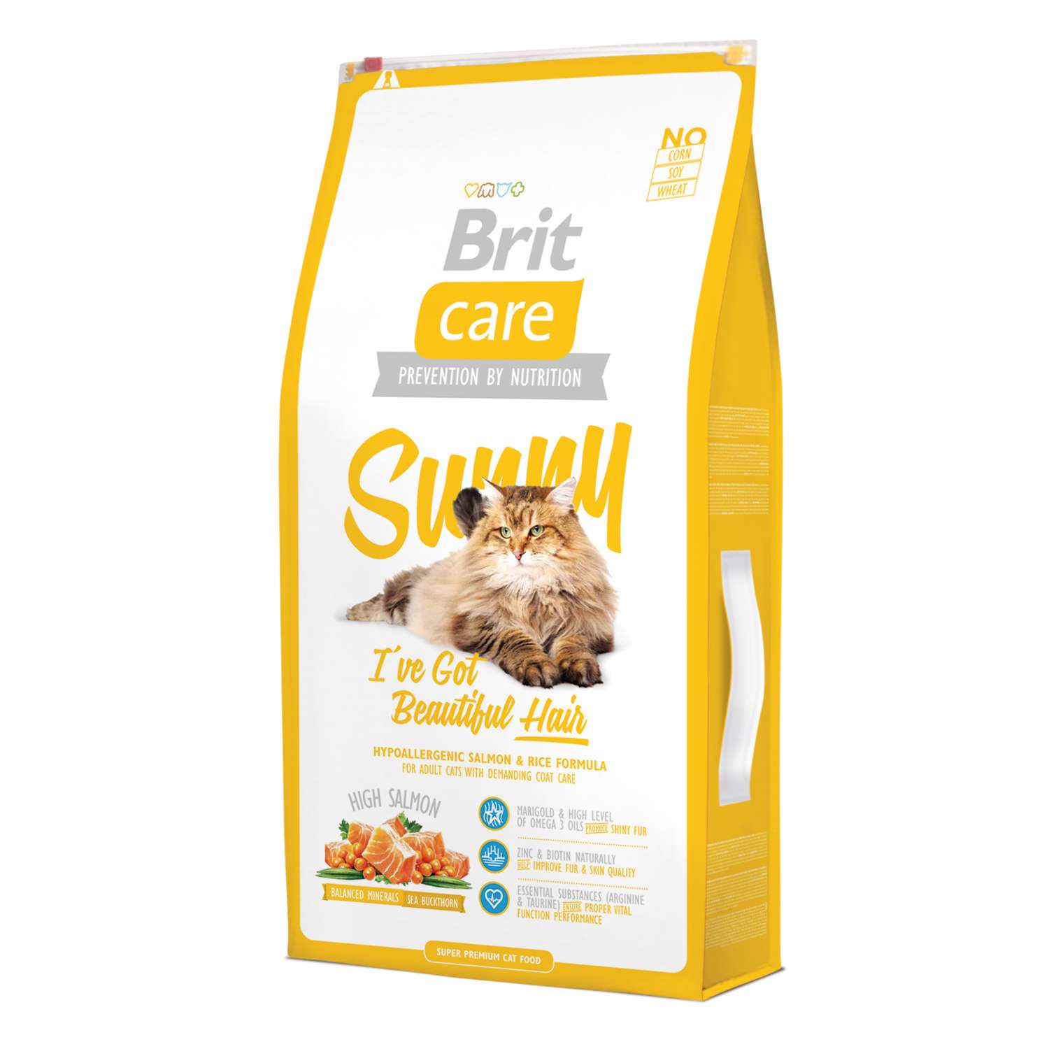 Корм сухой Brit Care 7кг для длинношерстных кошек - фото 1