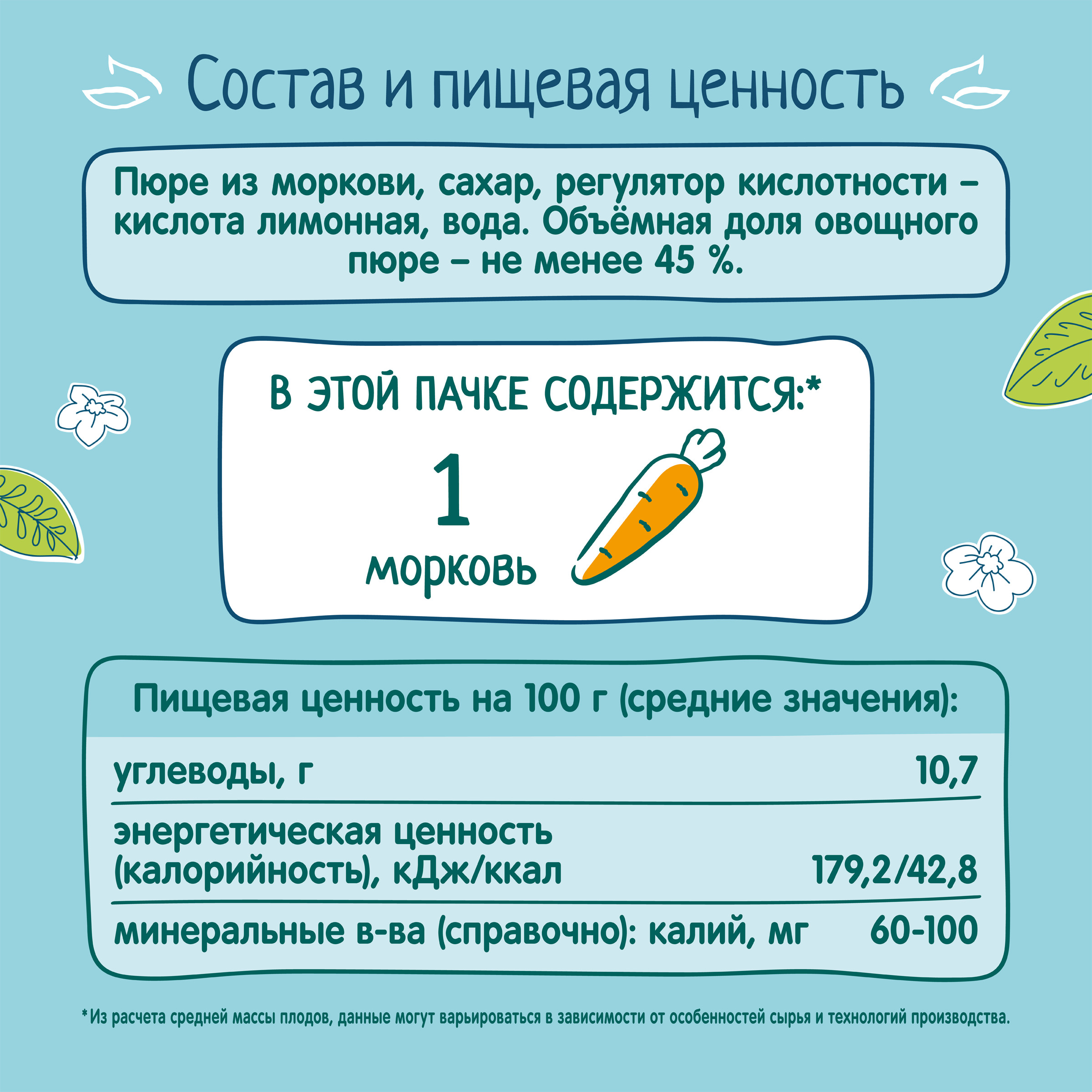 Нектар ФрутоНяня морковный с мякотью 0,2 л с 4 месяцев - фото 6