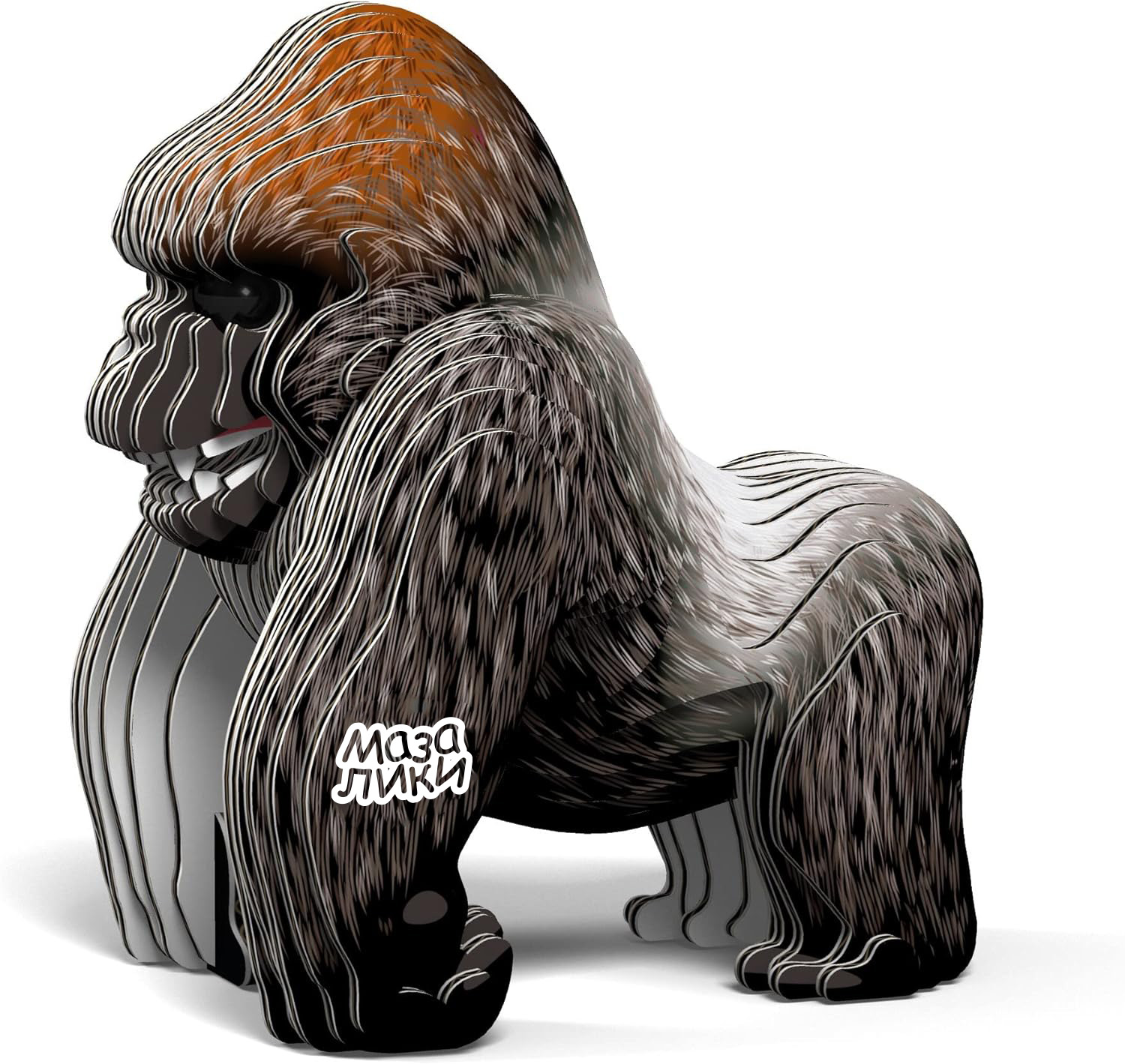Сборная 3D игрушка-пазл Мазалики горилла - фото 1
