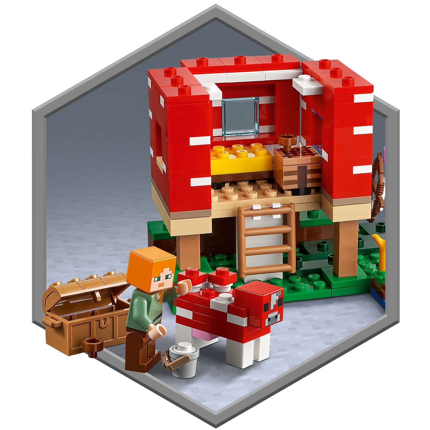 Конструктор LEGO Minecraft Грибной дом 21179 - фото 5