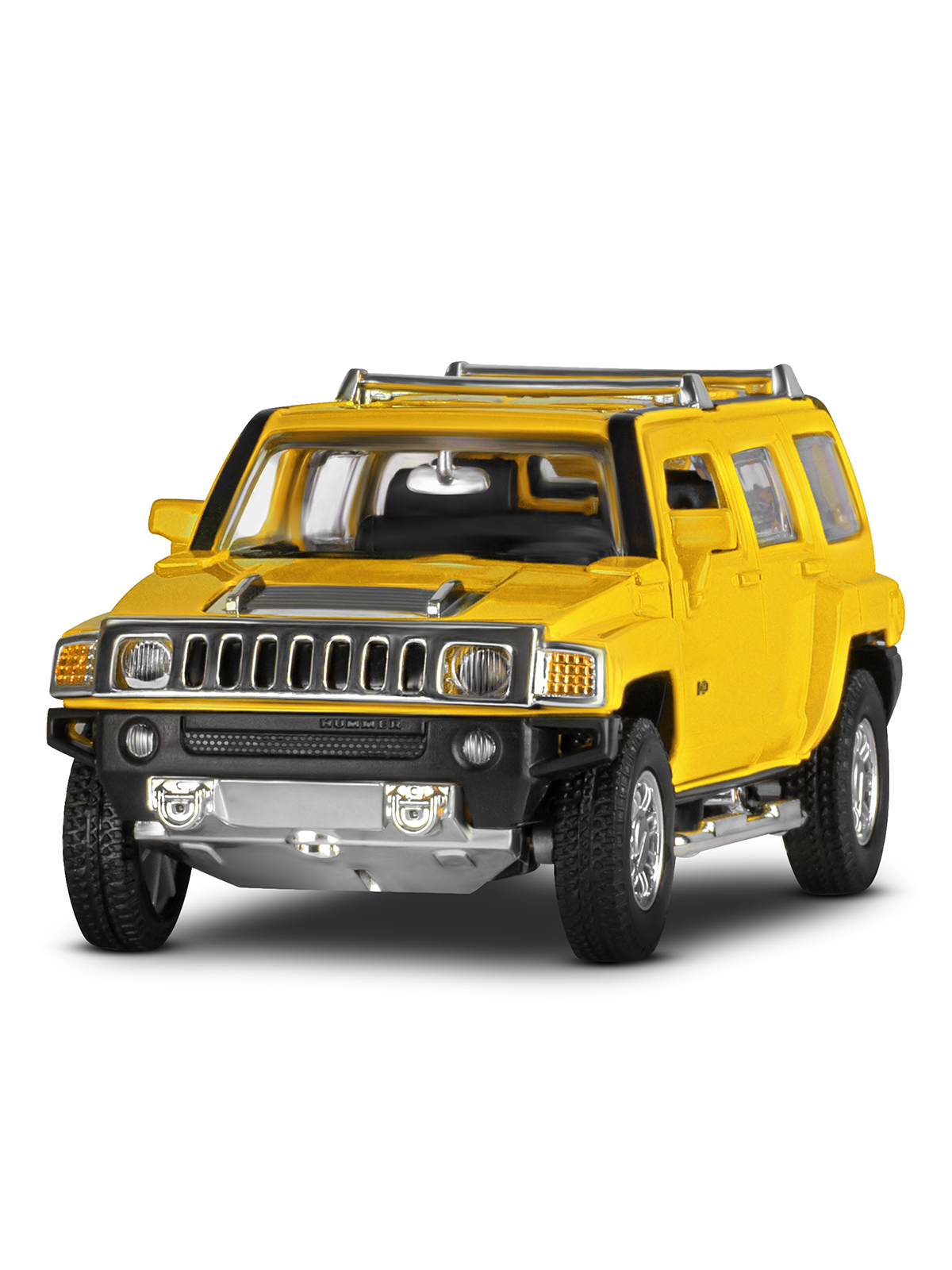 Внедорожник АВТОпанорама Hummer 1:32 инерционный желтый JB1251294 - фото 10