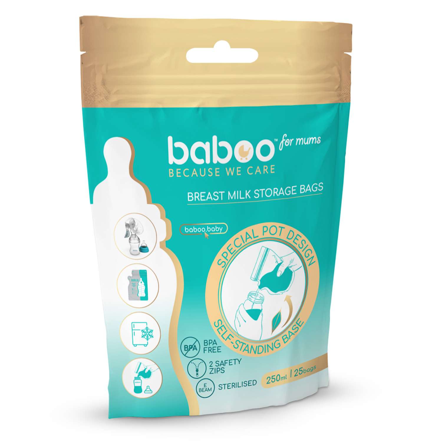 Пакеты для хранения грудного молока BABOO 25шт 2-005 - фото 10