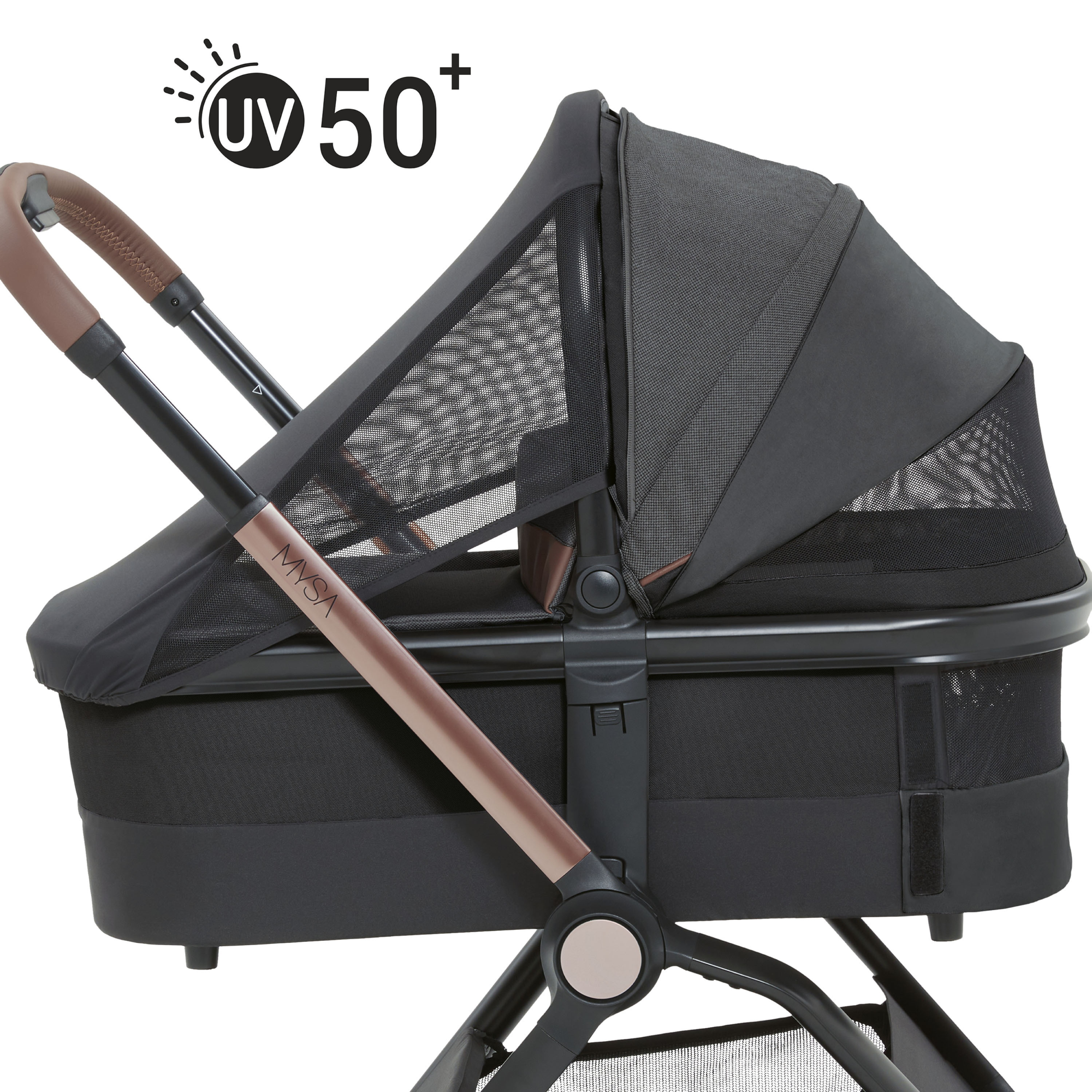 Люлька Chicco Mysa Light Carrycot Black Satin 05087027450000 - фото 7