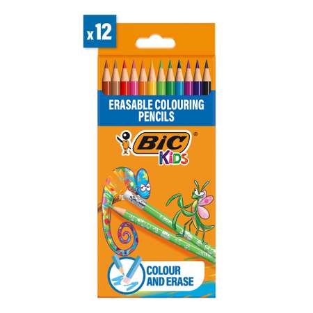 Карандаши цветные BIC Илюжен 12цветов 987868