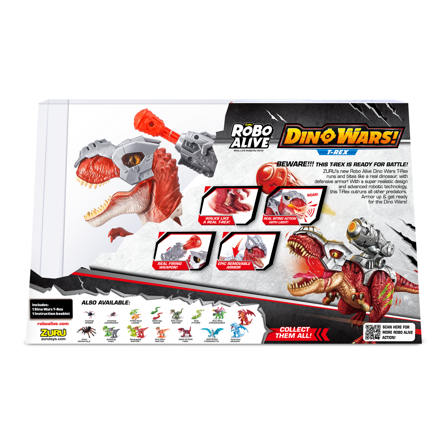 Игрушка ROBO ALIVE Zuru T-Rex 7132 - фото 11