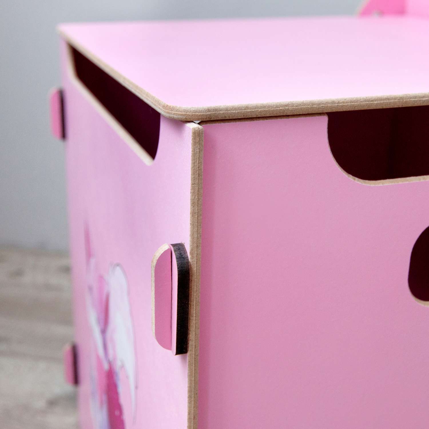 Ящик для хранения игрушек Alubalu розовый - фото 7