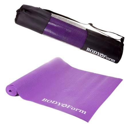 Коврик гимнастический Body Form BF-YM01C в чехле 173x61x04 Фиолетовый