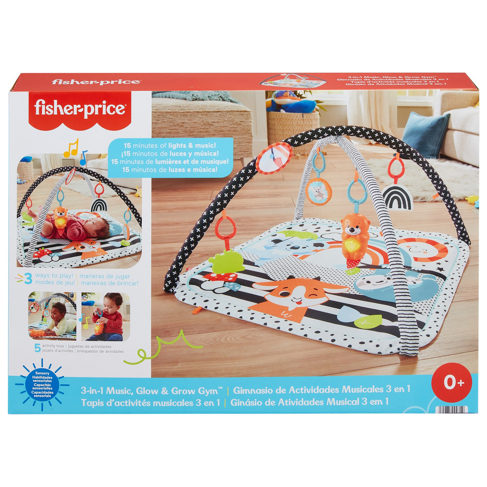 Коврик развивающий Fisher Price Светись и расти HBP41 купить по цене 3999 ₽  в интернет-магазине Детский мир