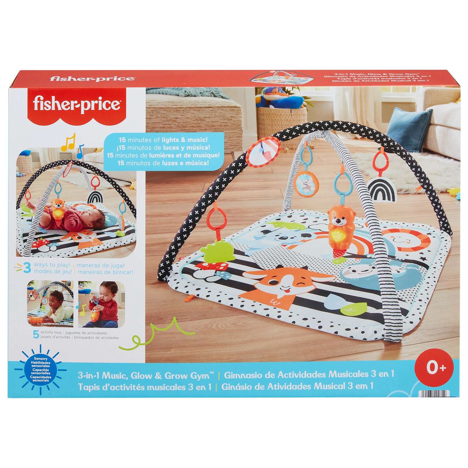 Коврик развивающий Fisher Price Светись и расти HBP41 - фото 2