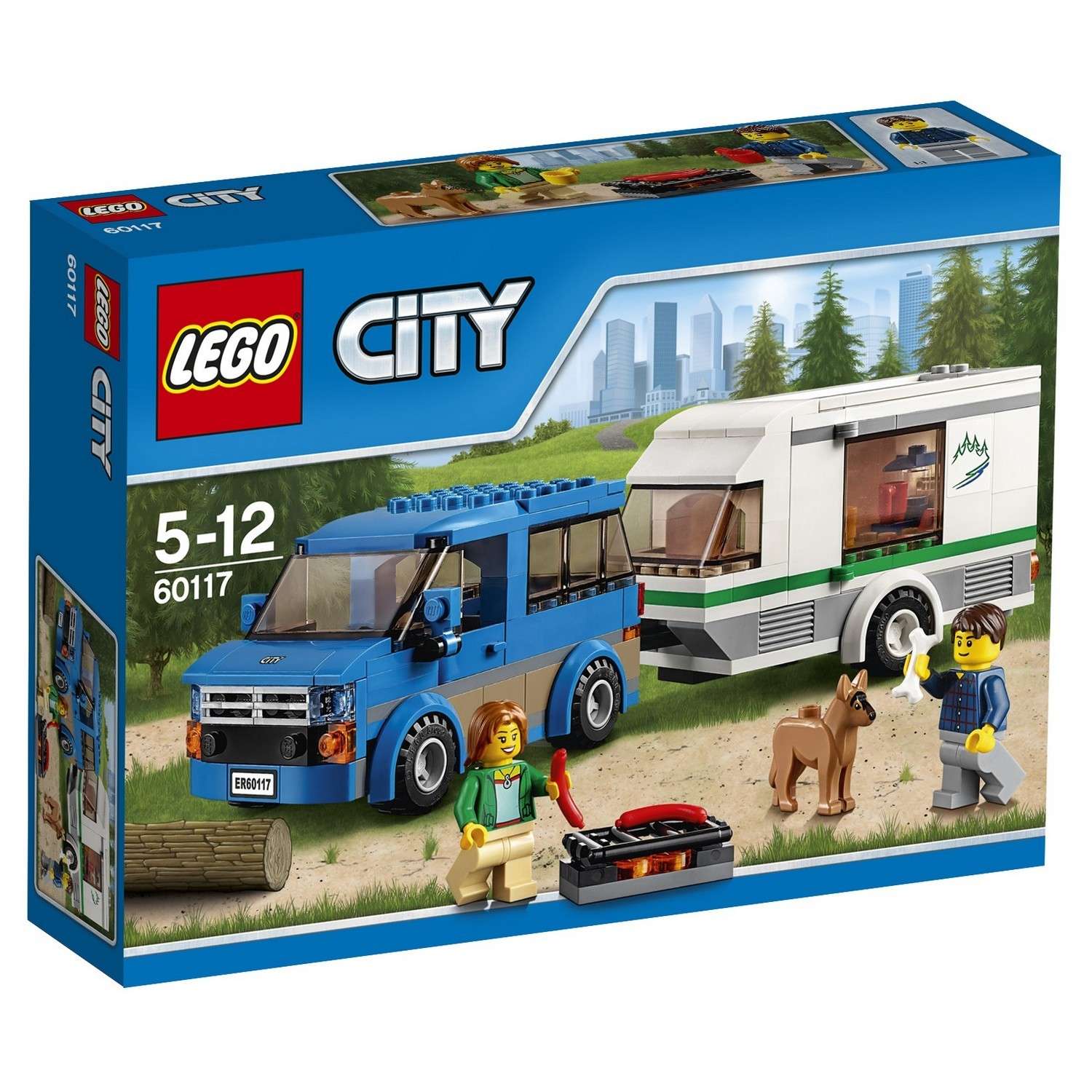 Конструктор LEGO City Great Vehicles Фургон и дом на колёсах (60117) - фото 2